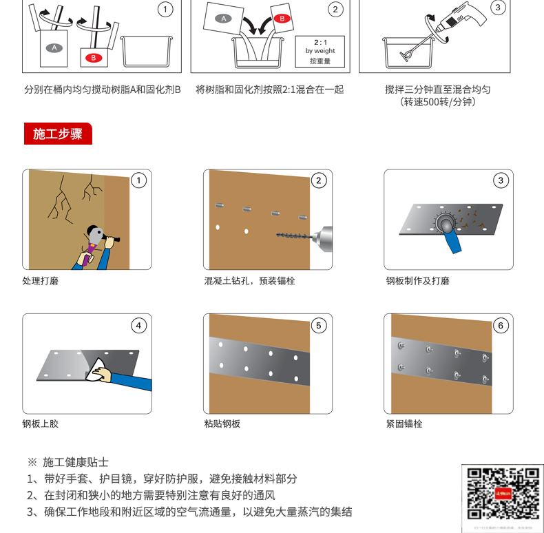 包钢和舍镇粘钢加固施工过程